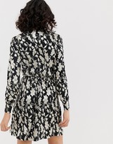 Thumbnail for your product : Vero Moda metallic print wrap midi dress