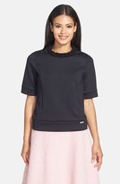Thumbnail for your product : Pink Tartan Embellished Collar Knit Top