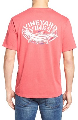 Vineyard Vines Men's Stencil Tarpon Graphic Pocket T-Shirt