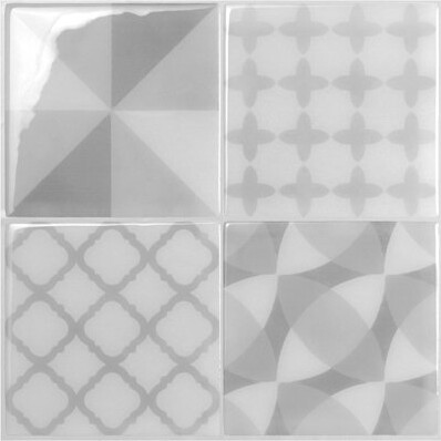 Smart Tiles Peel and Stick Gel Backsplash Tile Vintage 9'' x 9''