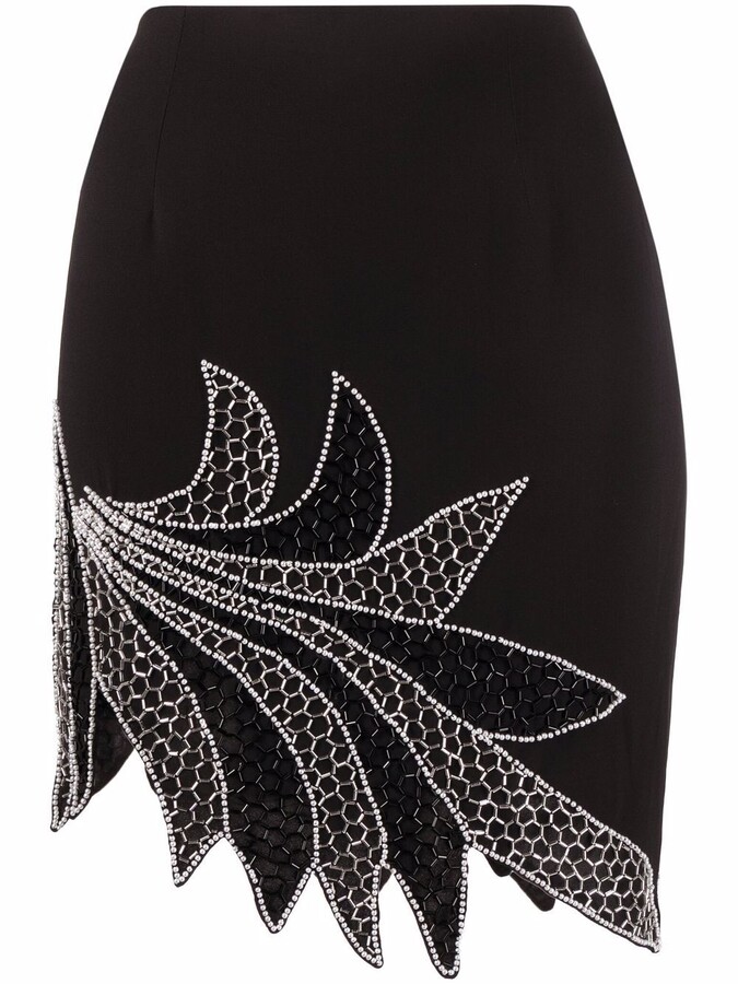 Beaded Mini Skirt | Shop the world's largest collection of fashion 