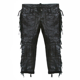 dsquared leather pants