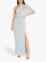 Thumbnail for your product : Adrianna Papell Metallic Mesh One Shoulder Dress, Skyway