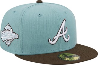 New Era Atlanta Braves All Star Game 1972 Khaki Two Tone 59Fifty Fitted Hat, DROPS
