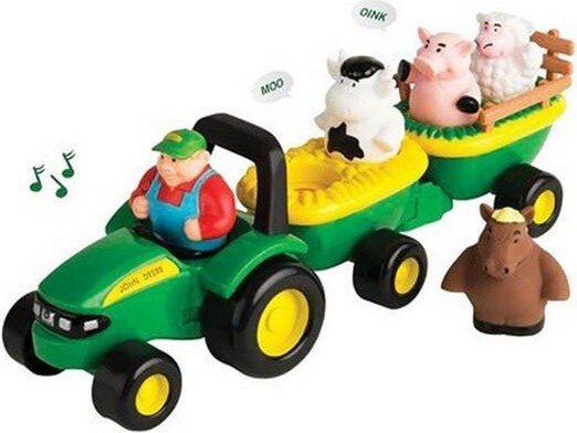 Tomy John Deere Animal Sounds Hay Ride Toy