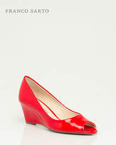 Thumbnail for your product : Le Château Patent Peep Toe Wedge