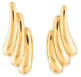 Thumbnail for your product : Saint Laurent Fluted Stud Earrings