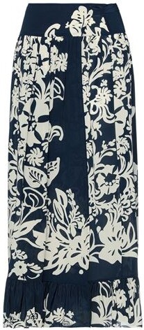最終SALE! RED VALENTINO Floral-Print Skirt Red Valentino Skirt Green Floral Print Medium Wash with