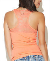 Thumbnail for your product : Wet Seal Lace Inset Racerback Tank