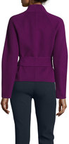 Thumbnail for your product : Donna Karan Long-Sleeve Cashmere Wrap Top, Cyclamen