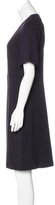 Thumbnail for your product : Tory Burch Suede-Trimmed Knee-Length Dress