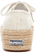 Thumbnail for your product : Superga 2790 Linen Platform Espadrille Sneakers