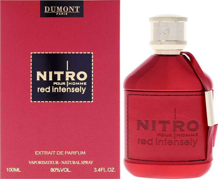 Nitro - Red Intensely by Dumont for Men - 3.4 oz Extrait de Parfum Spray