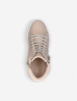 Aldo Ailanna high-top faux-suede trainers
