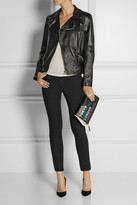 Thumbnail for your product : Jimmy Choo Nyla embossed leather clutch