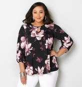 Thumbnail for your product : Avenue Floral Keyhole Top