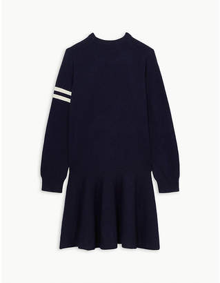 Ralph Lauren Polo long-sleeved wool and cotton-blend dress 7-14 years