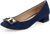 Thumbnail for your product : Tory Burch Gigi Logo Suede 25mm Pump, Navy