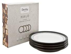 Denby Halo Set of 4 Dinner Plates