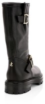 Thumbnail for your product : Jimmy Choo Biker II Leather Mid-Calf Boots