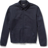 Thumbnail for your product : A.P.C. Woven Linen and Cotton-Blend Bomber Jacket