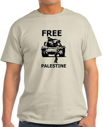 Ash CafePress - Free Palestine Grey T-Shirt - 100% Cotton T-Shirt