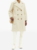Thumbnail for your product : Burberry Selby Double-breasted Wool-blend Fleece Coat - Ivory