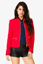 Thumbnail for your product : Forever 21 Zip Pocket Tweed Jacket