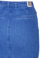 Thumbnail for your product : SteveJ & YoniP Cotton Denim Skirt W/ Lace Trim