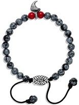 Thumbnail for your product : David Yurman Spiritual Beads Claw Bracelet with Snowflake Obsidian & Red Coral