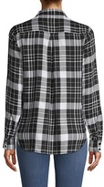 Thumbnail for your product : Pure Navy Plaid High-Low Shirt