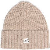 Thumbnail for your product : Acne Studios Logo-Patch Ribbed-Knit Beanie
