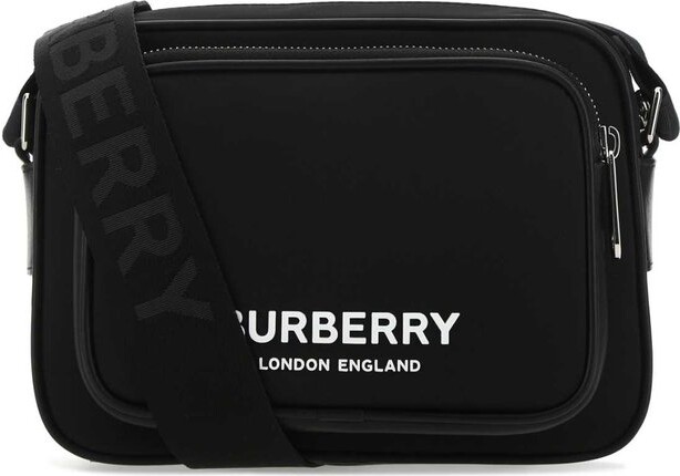 Burberry Monogram Jacquard Crossbody Bag - Black for Men