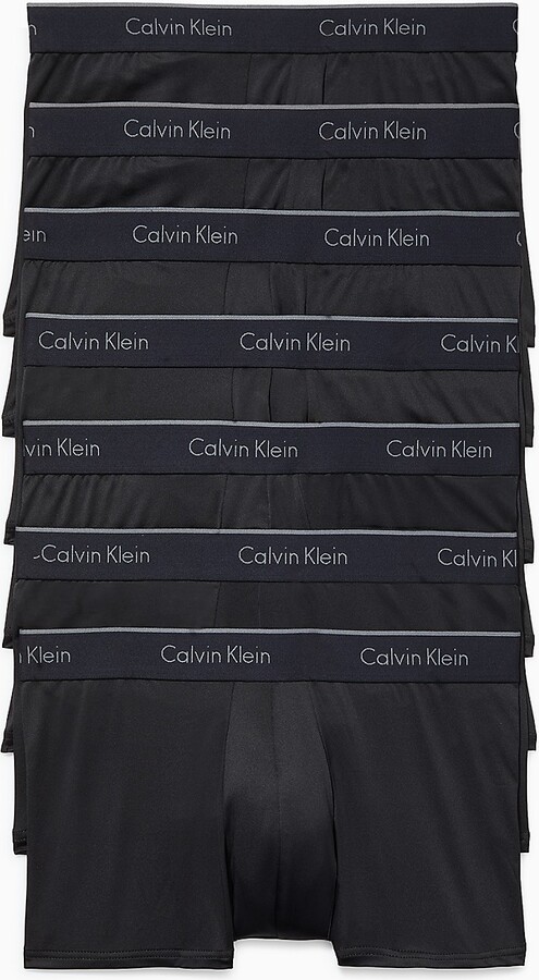 Calvin Klein Men's Microfiber Stretch 3-Pack Low Rise Trunks