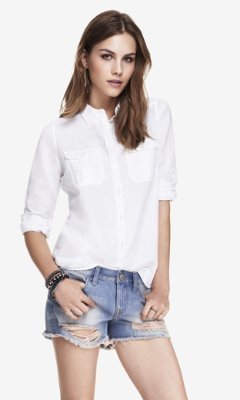 Express Linen-Cotton Original Fit Shirt