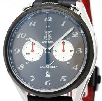 Tag Heuer Carrera CAR2C14 Stainless Steel & Leather Automatic 45mm Mens Sports Watch