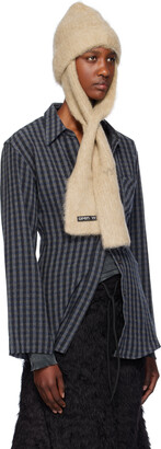 ジェニー着用★OPEN YY SCARF BEANIE OPEN YY Black Scarf Beanie | REVERSIBLE