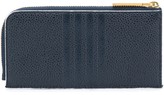 Thumbnail for your product : Thom Browne 4-Bar Emboss Half Zip-Around Wallet