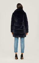 Thumbnail for your product : Soia & Kyo JOAN above-knee-length faux fur coat with notch collar