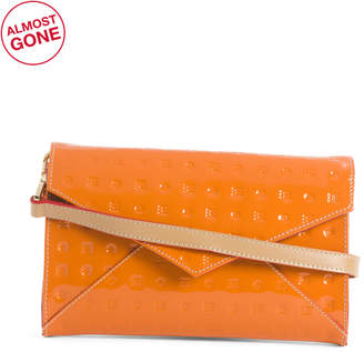 Made In Italy Patent Leather Envelope Clutch