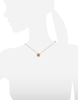 Thumbnail for your product : Forzieri Amethyst and Citrine Flower 18K Gold Pendant Necklace