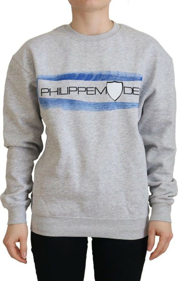 Philippe Model Printed Long Sleeves Pullover Women's Sweater