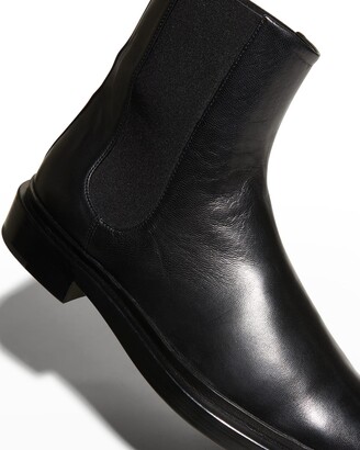 Jil Sander Men's Leather Ankle Chelsea Boots