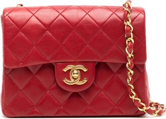 Chanel Pre Owned 1990 mini square Classic Flap shoulder bag - ShopStyle
