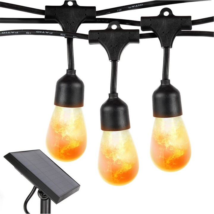 Brightech Ambience Pro 27' 12 Bulb Led Solar Powered Hanging String Lights