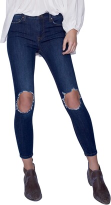 Free People We the Free by High Rise Busted Knee Skinny Jeans