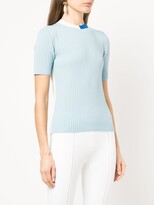 Thumbnail for your product : Akris Punto Colour-Blocked Virgin Wool Top