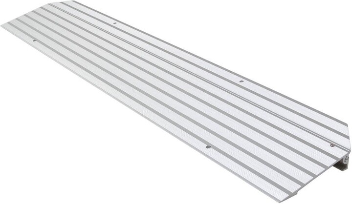 Silver Spring 1-1/4 in. High Aluminum Mobility Threshold Ramp for Wheelchairs, Scooters, and Power Chairs-600 lbs. Weight Capacity
