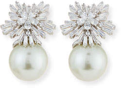 Fallon Crystal Starburst Pearly Earrings