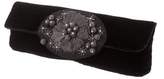 Thumbnail for your product : Tory Burch Embellished Velvet Clutch